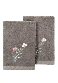 STELLA 2PC Embellished Fingertip Towel Set
