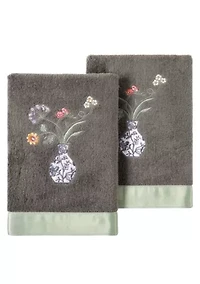 STELLA 2PC Embellished Hand Towel Set