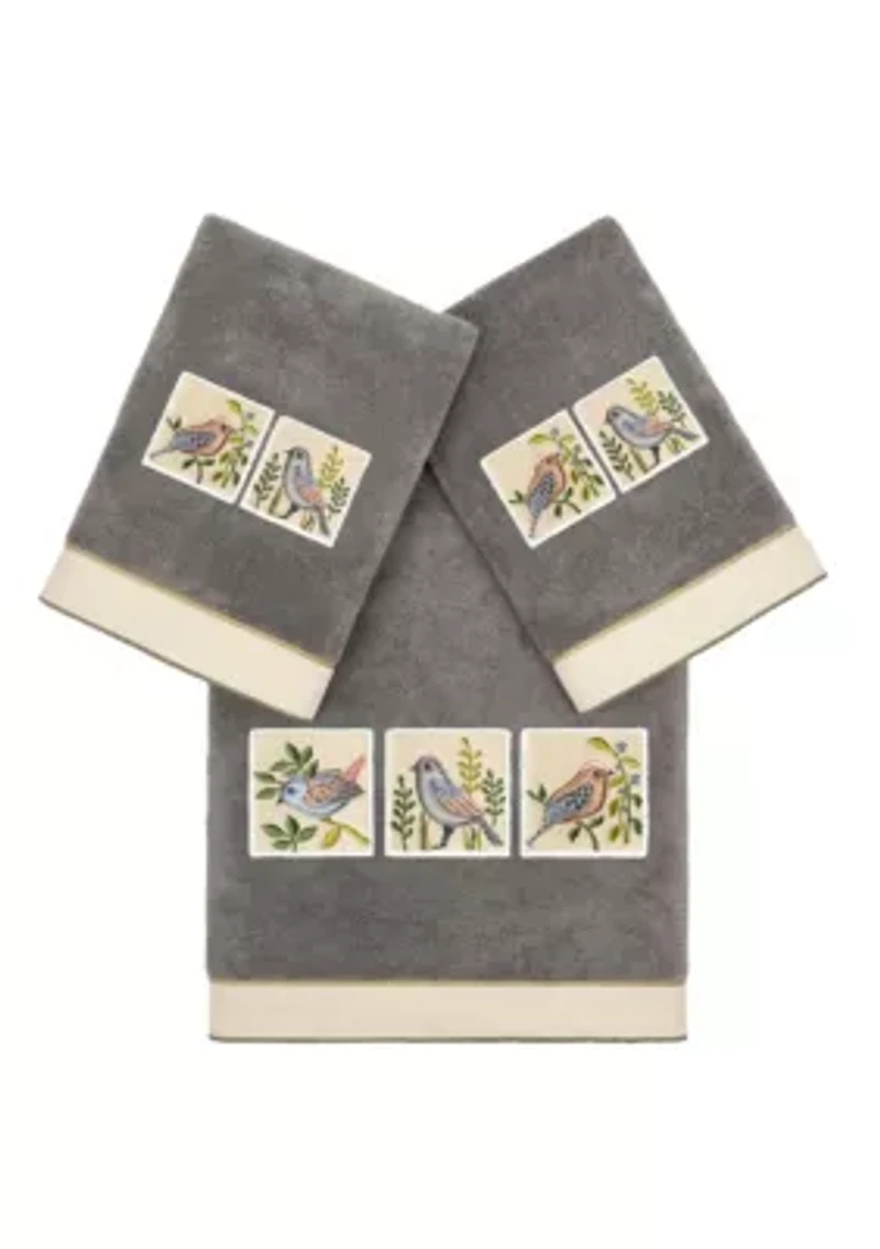 BELINDA 3PC Embellished Towel Set