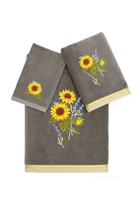 GIRASOL 3PC Embellished Towel Set
