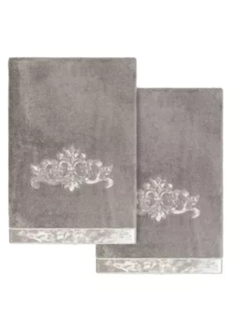 MAY 2PC Embellished Bath Towel Set