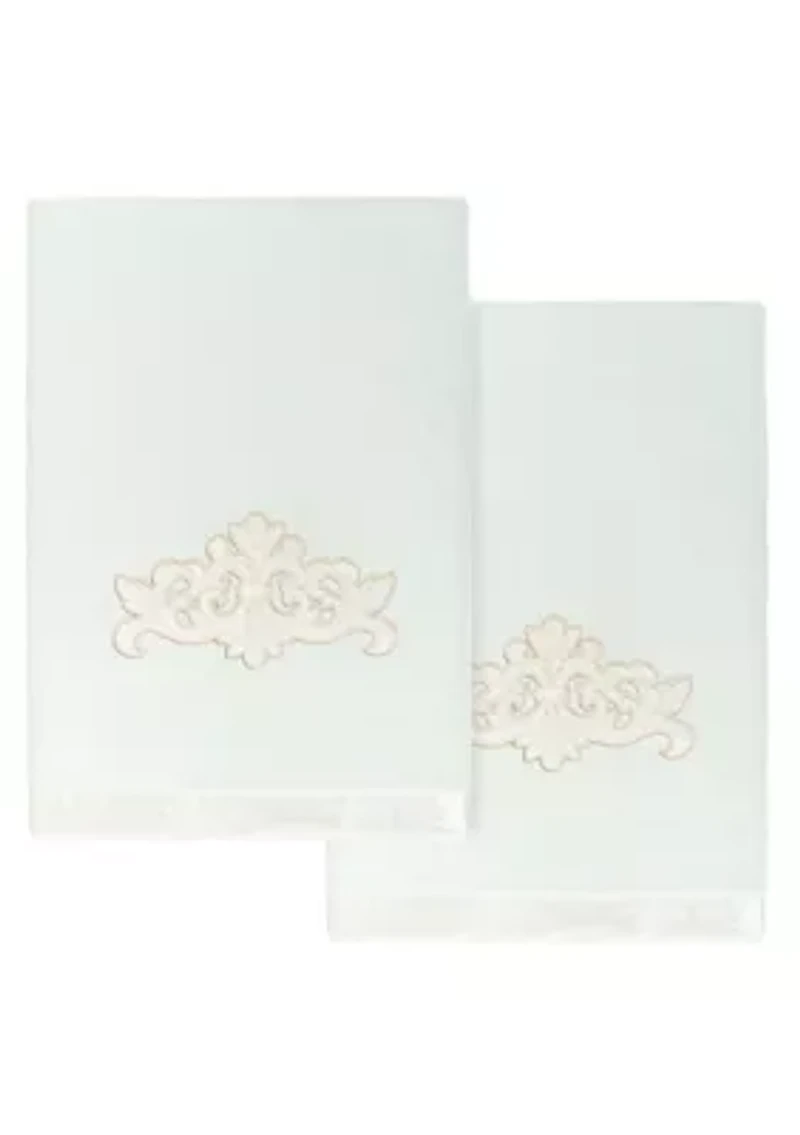 MAY 2PC Embellished Bath Towel Set