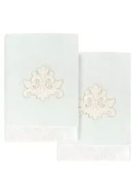 MAY 2PC Embellished Hand Towel Set