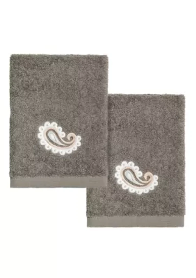 MACKENZIE 2PC Embellished Washcloth Set
