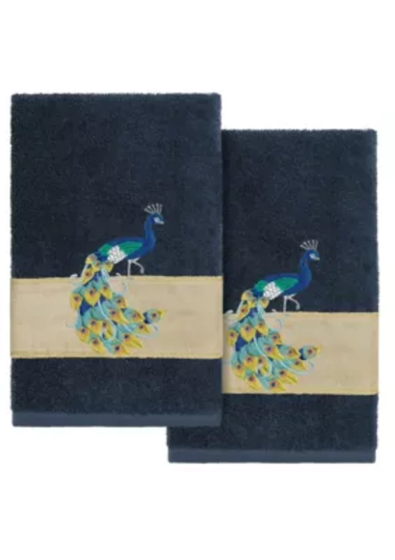 PENELOPE 2PC Embellished Hand Towel Set