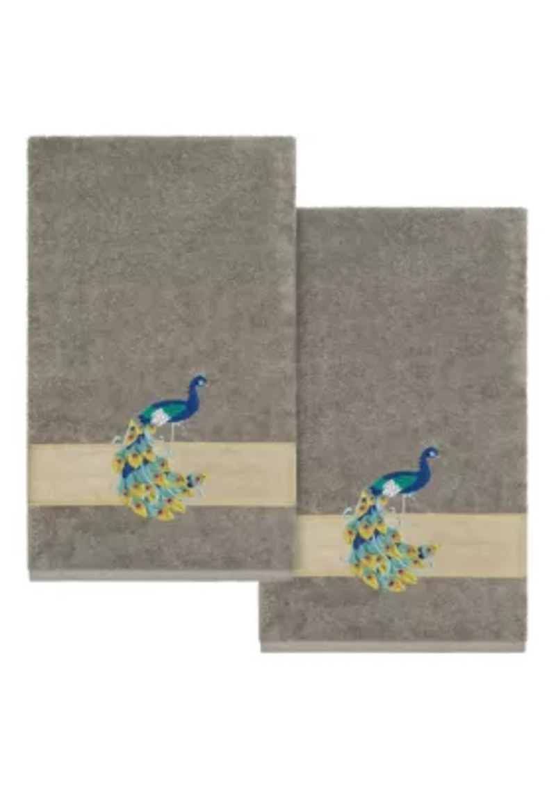 PENELOPE 2PC Embellished Bath Towel Set