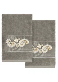 MACKENZIE 2PC Embellished Hand Towel Set
