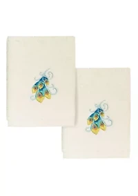 PENELOPE 2PC Embellished Washcloth Set
