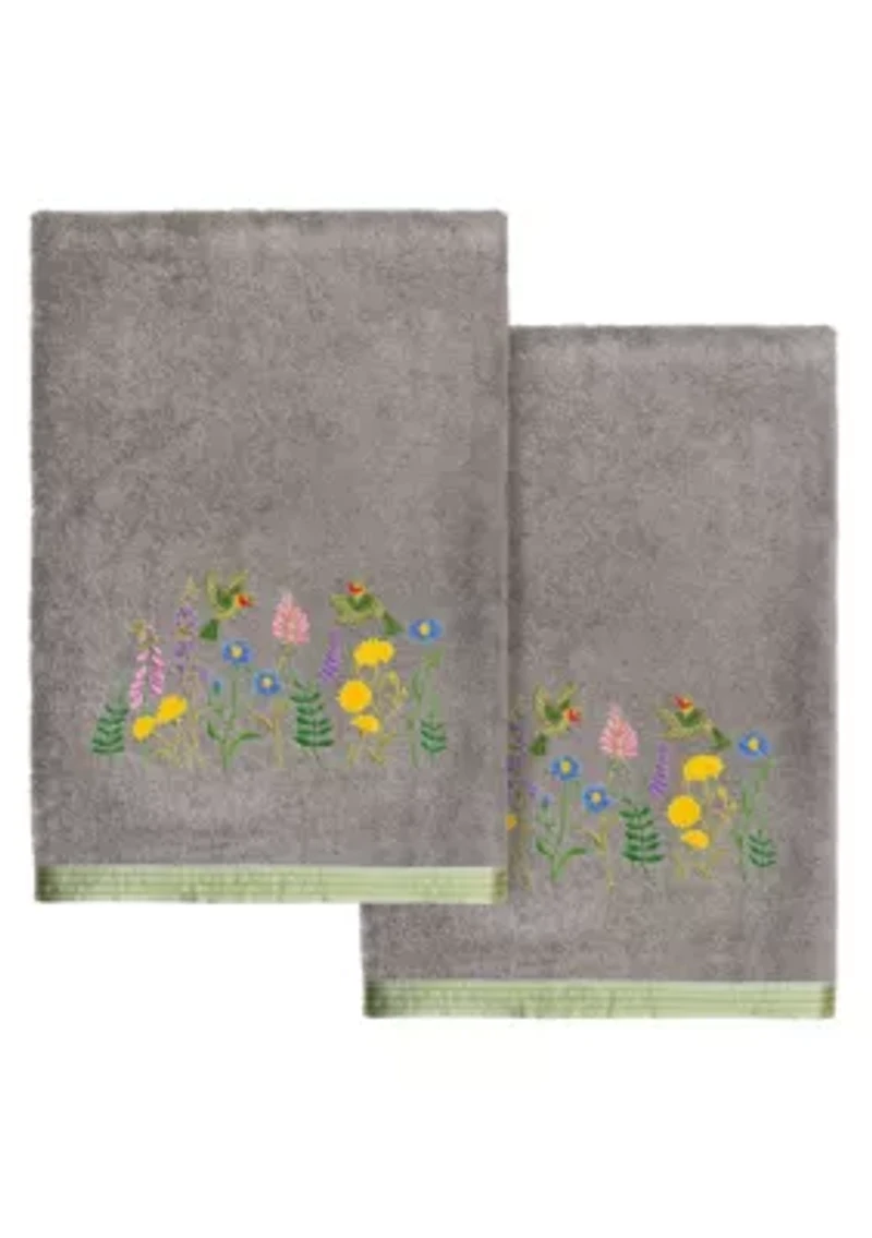 HADA 2PC Embellished Bath Towel Set