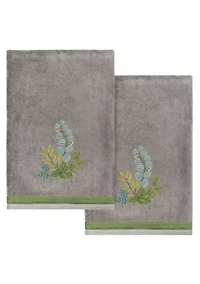 BOTANICA 2PC Embellished Bath Towel Set