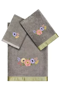 VERANO 3PC Embellished Towel Set