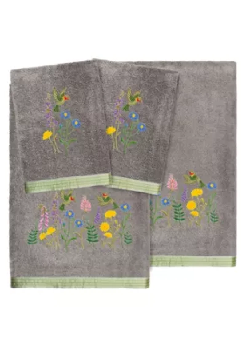 HADA 4PC Embellished Towel Set