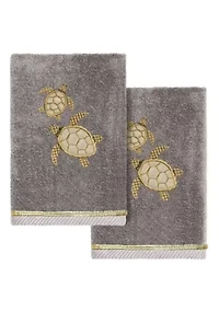 TORTUGA 2PC Embellished Hand Towel Set