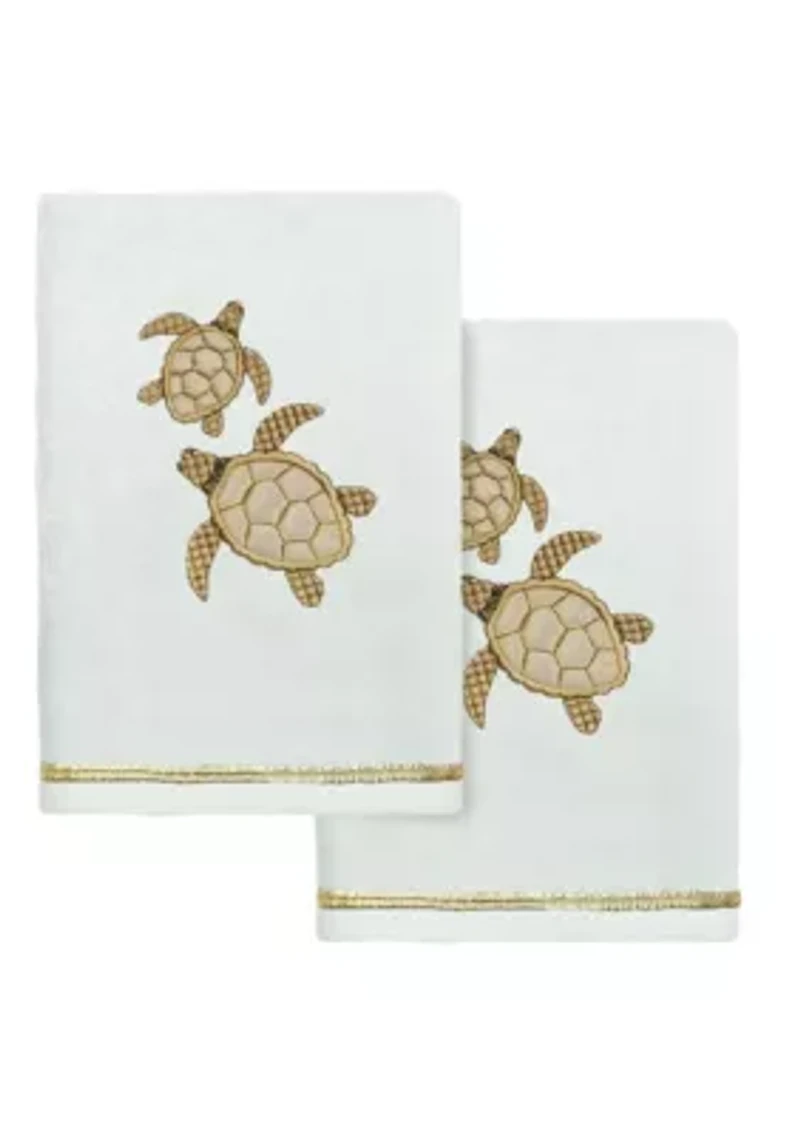TORTUGA 2PC Embellished Hand Towel Set