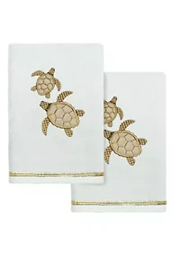 TORTUGA 2PC Embellished Hand Towel Set