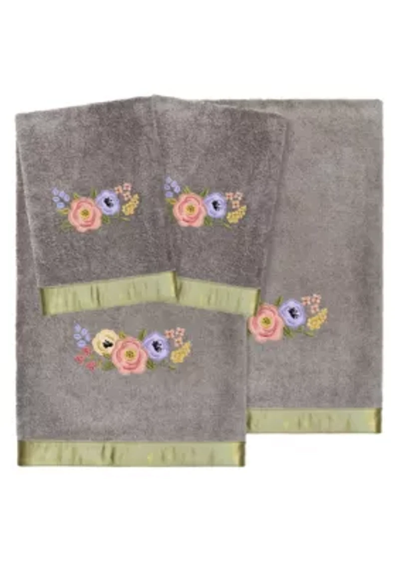 VERANO 4PC Embellished Towel Set