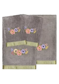 VERANO 4PC Embellished Towel Set
