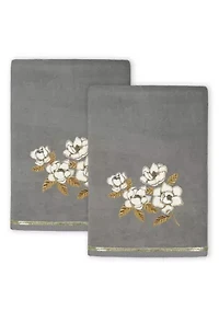 MAGGIE 2PC Embellished Bath Towel Set