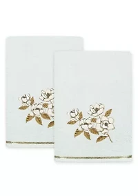 MAGGIE 2PC Embellished Bath Towel Set