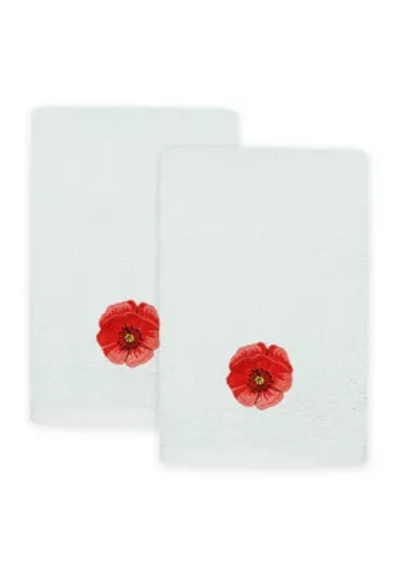 POLLY 2PC Embellished Fingertip Towel Set