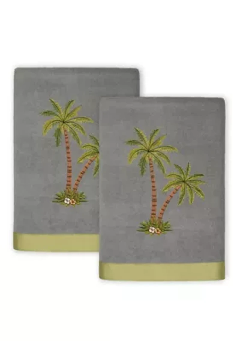 PALMERA 2PC Embellished Hand Towel Set