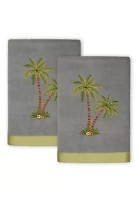 PALMERA 2PC Embellished Hand Towel Set