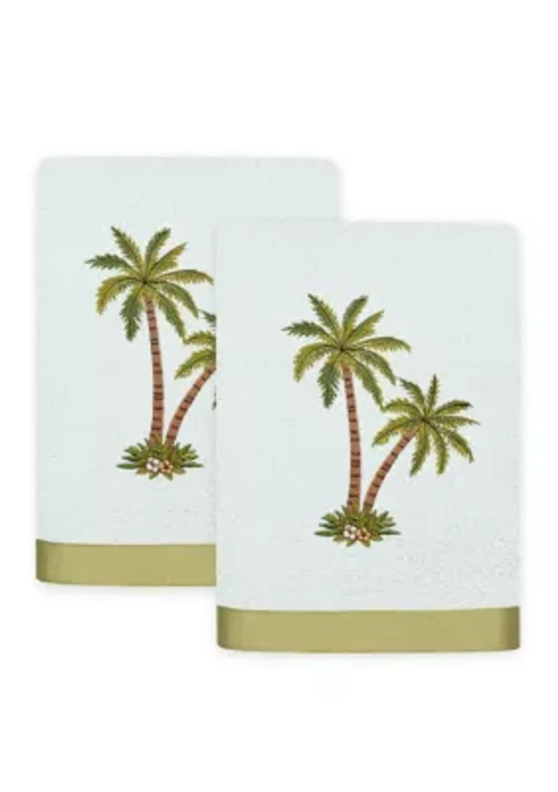 PALMERA 2PC Embellished Hand Towel Set