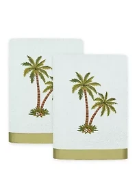 PALMERA 2PC Embellished Hand Towel Set