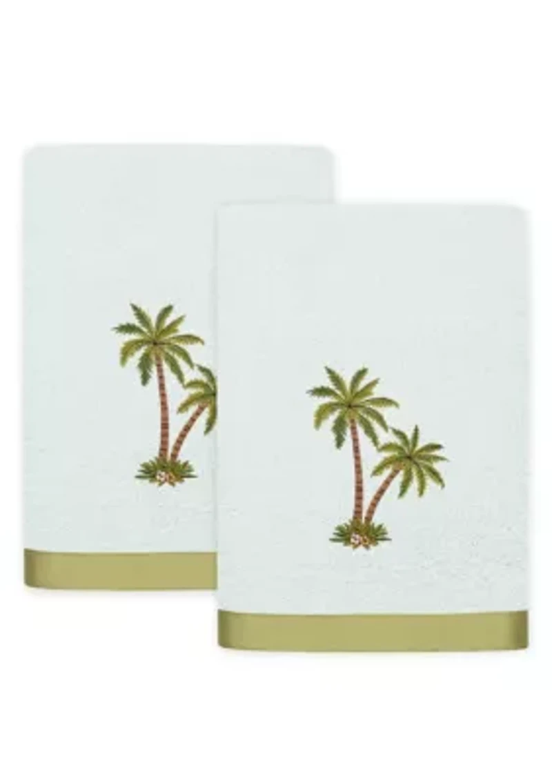 PALMERA 2PC Embellished Bath Towel Set