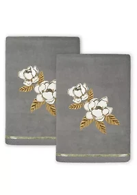 MAGGIE 2PC Embellished Hand Towel Set