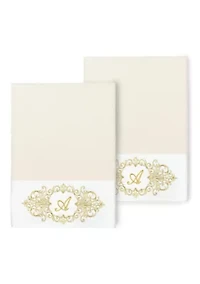 MONICA 2PC Embellished Bath Towel Set