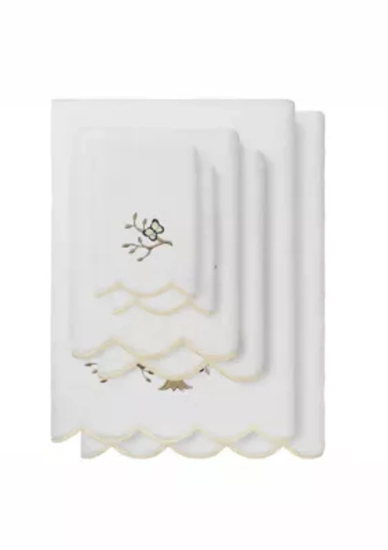 Teresa Scallop 6PC Embellished Towel Set