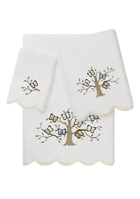Teresa Scallop 3PC Embellished Towel Set
