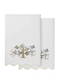 Teresa Scallop 2PC Embellished Bath Towel Set