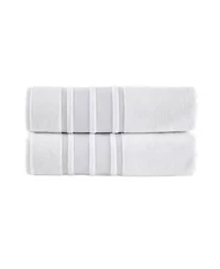 Contrast Border 2 pcs Bath Sheets
