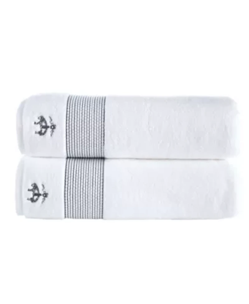 Rope Stripe Border 2 pcs Bath Sheets