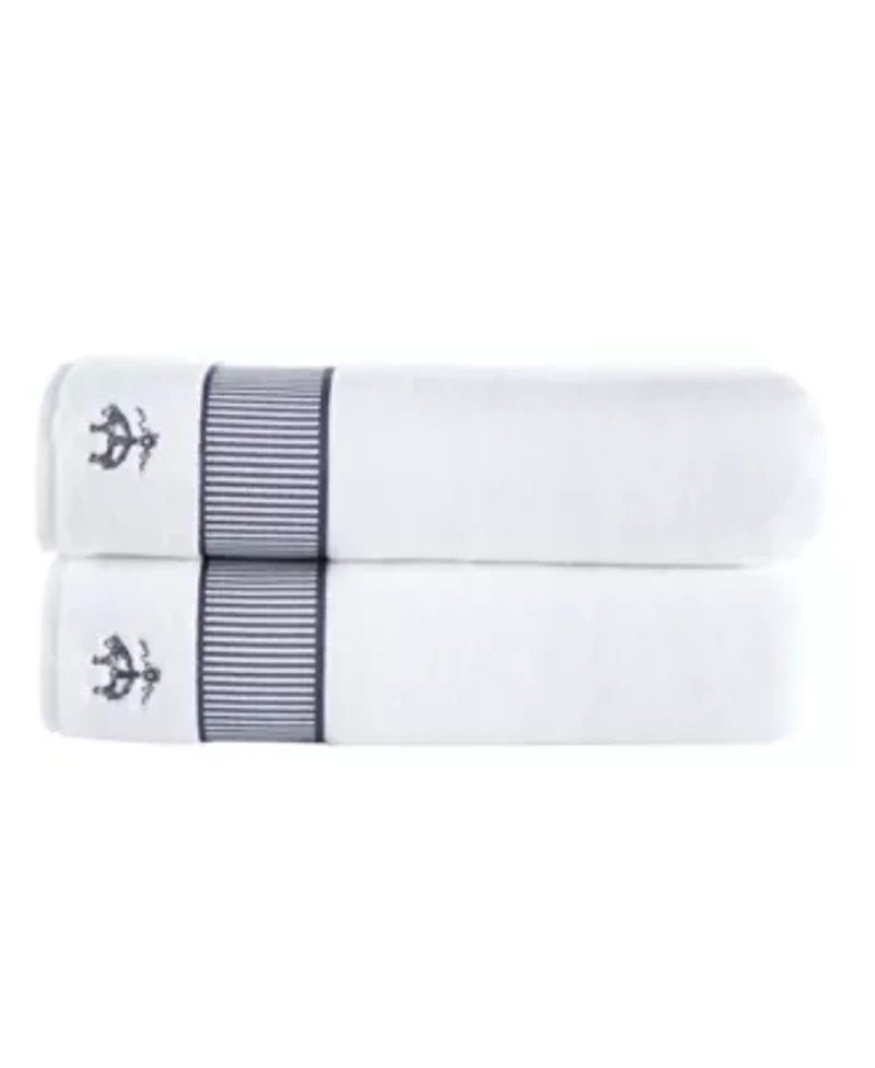 Fancy Border 2 pcs Bath Sheets