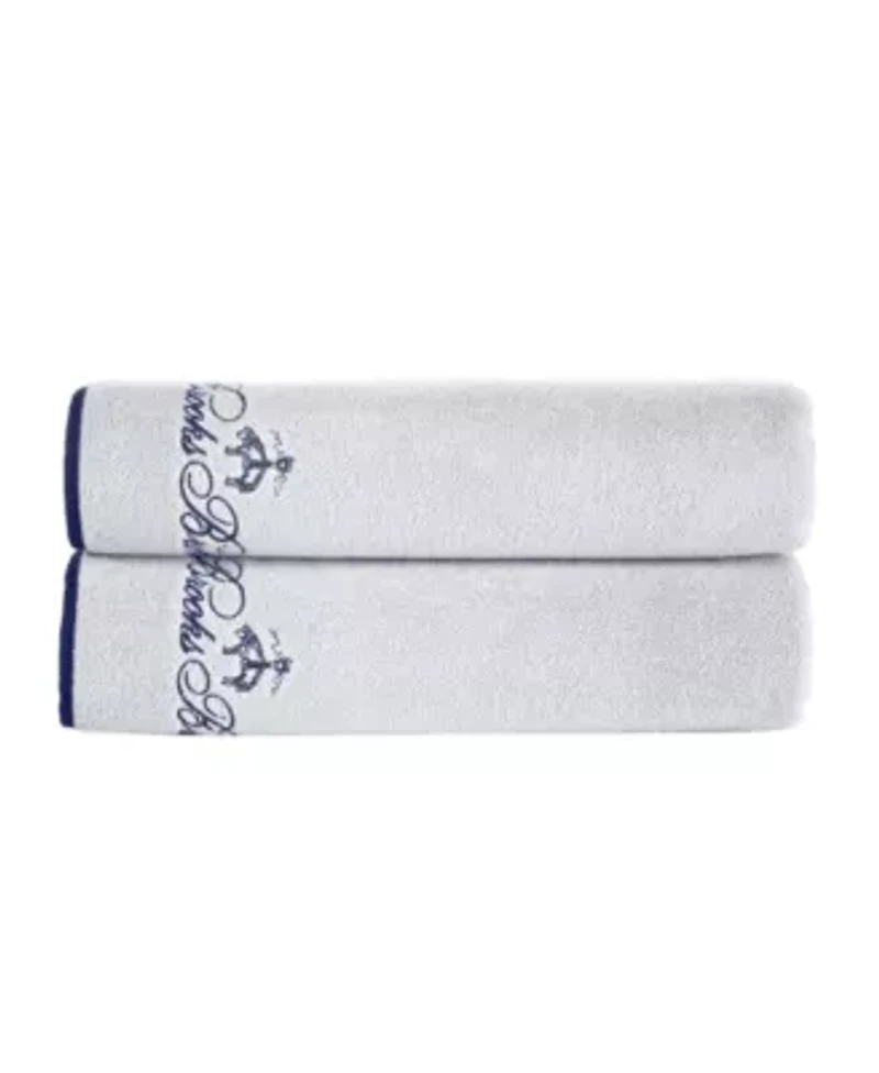 Contrast Frame 2 pcs Bath Sheets