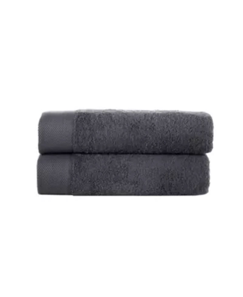 Solid Signature 2 pcs Bath Towels