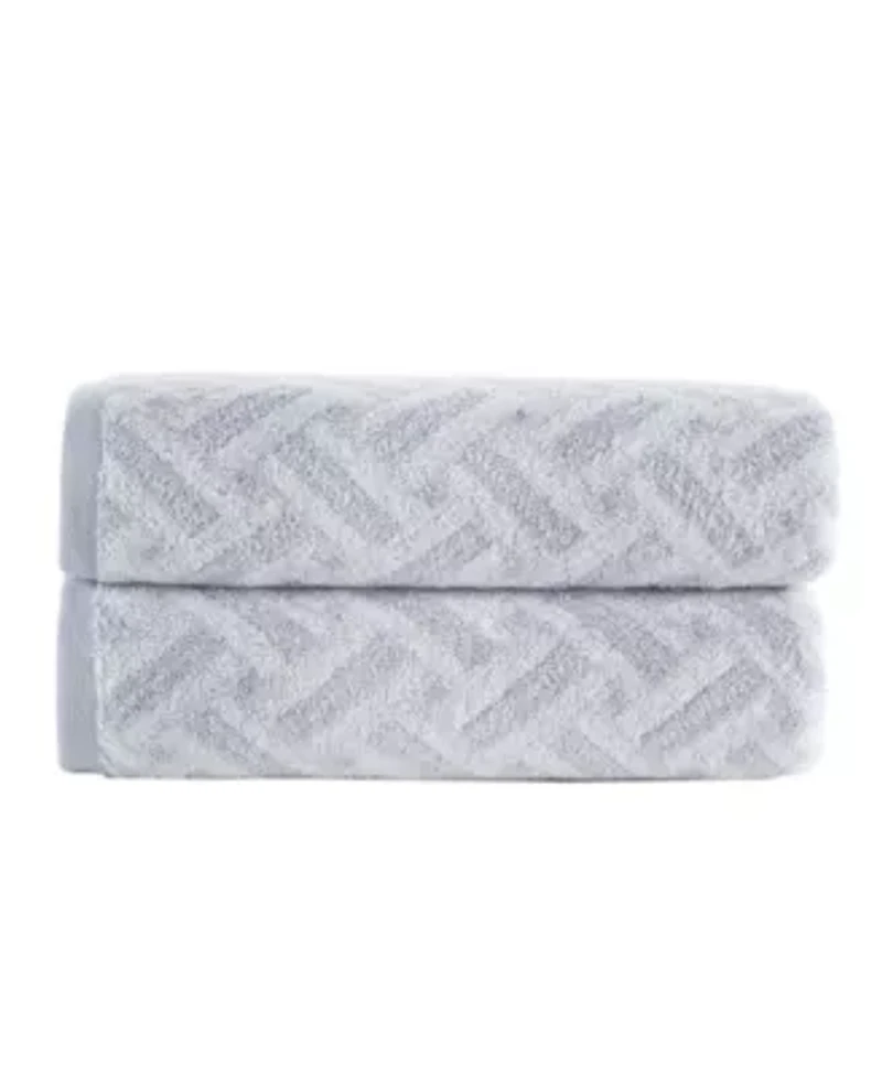 Criss Cross Stripe 2 pcs Bath Sheets