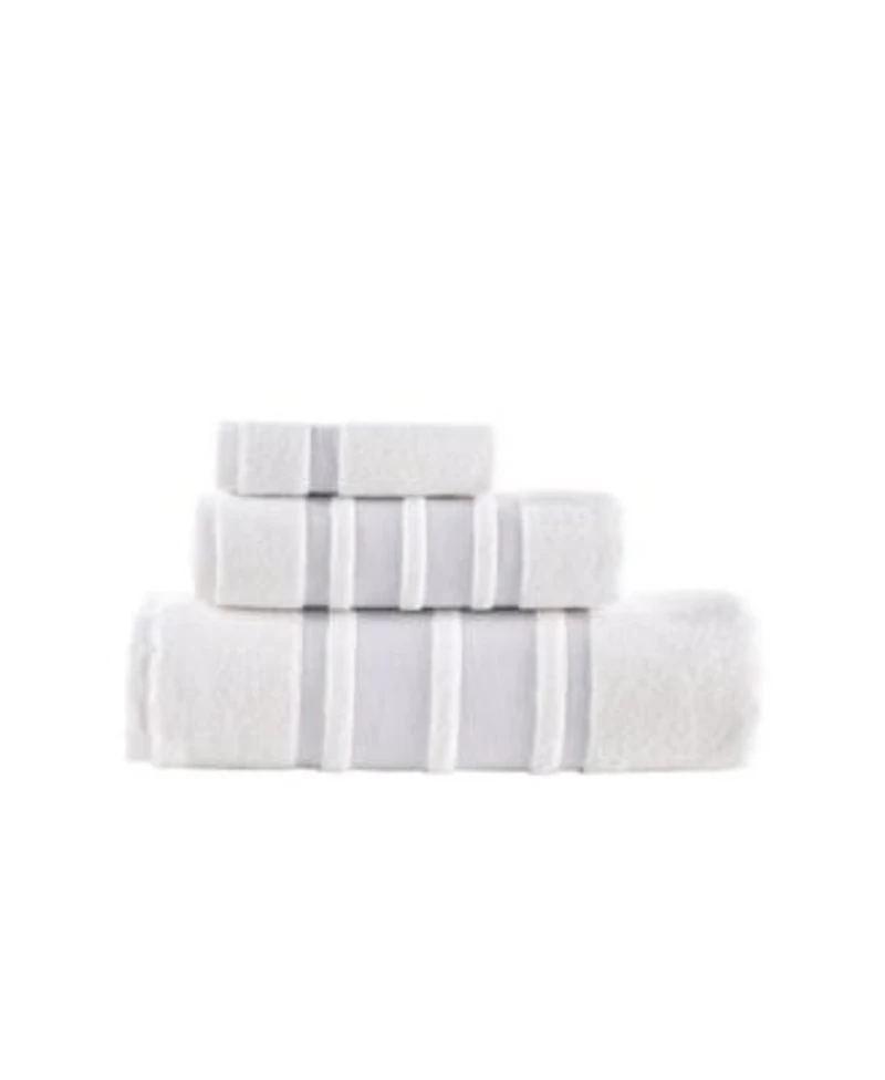 Contrast Border 3 pcs Towel Set