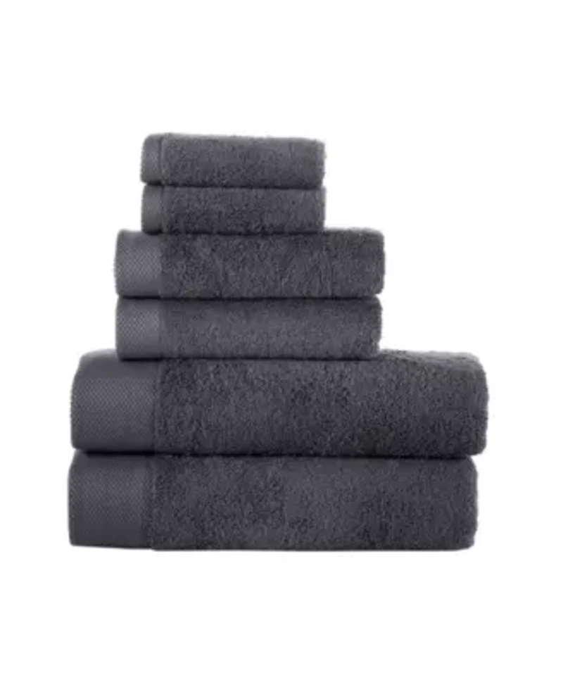 Solid Signature 6 pcs Towel Set