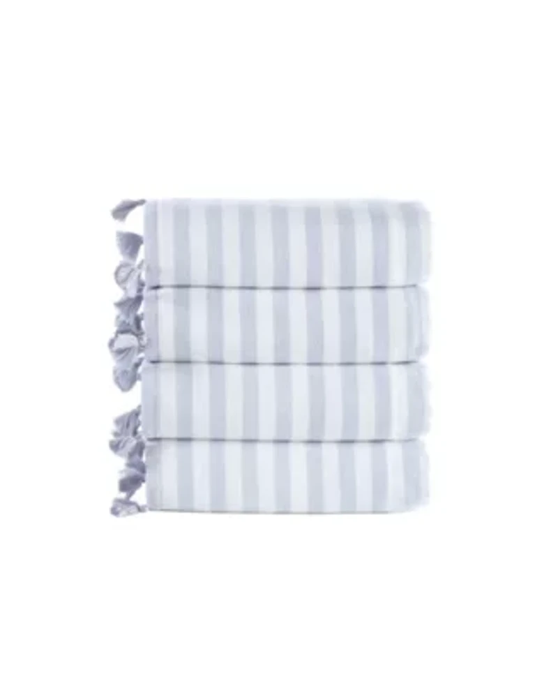 Turkish Pesthemal 4 pcs Hand Towels