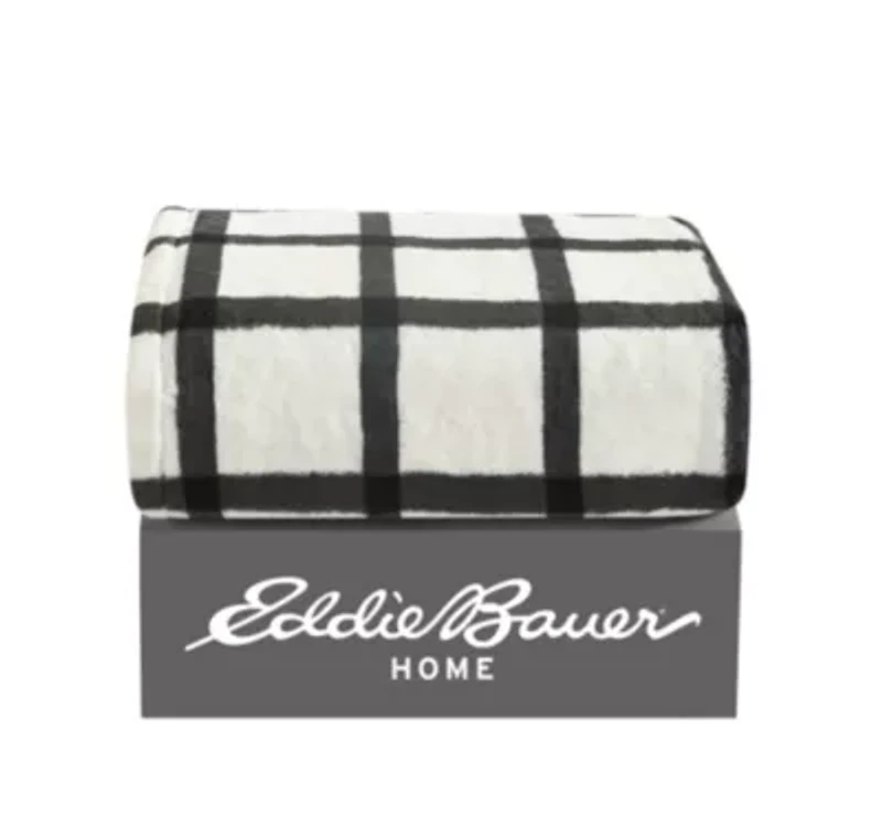 Bunkhouse Plaid Plush Fleece Throw Blanket