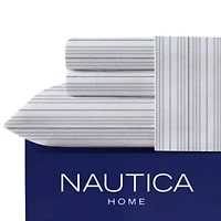 Nautica Coleridge Stripe 100% Cotton Fitted Sheet
