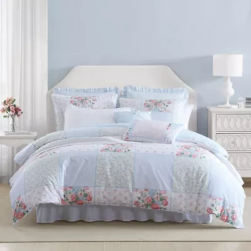 Hope Patchwork 100% Cotton Comforter Sham Bonus Set