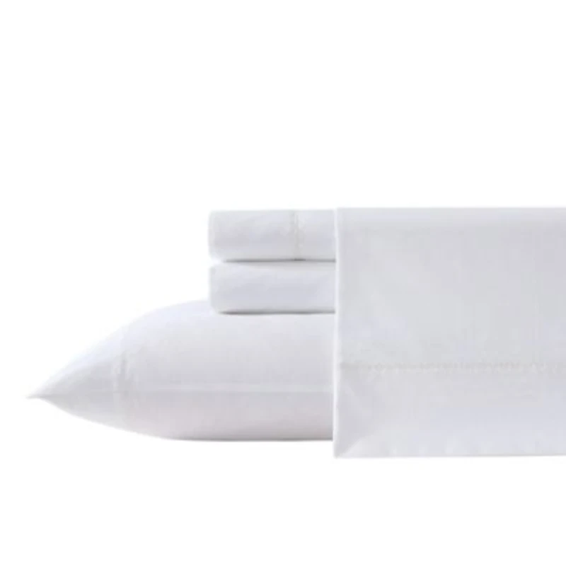 Scallop Embroidered 100% Cotton Sheet Set
