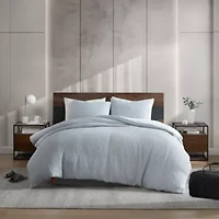 KCNY Solid Waffle Microfiber Comforter Set