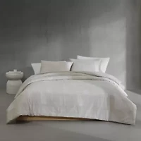 Textural Rib Cotton Comforter-Sham Set