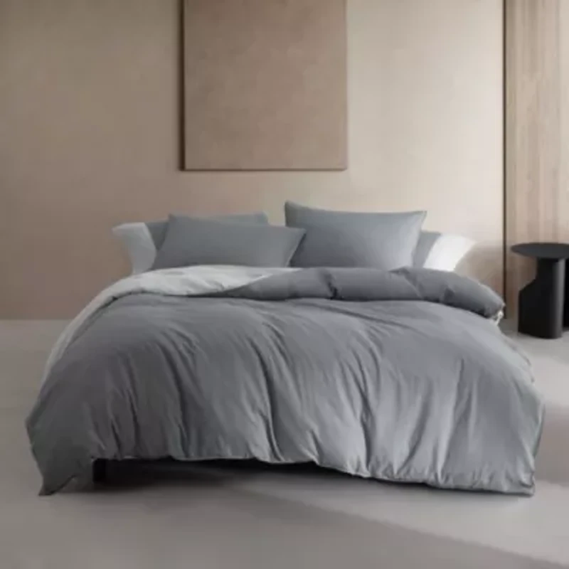 Contrast Weave Duvet Set